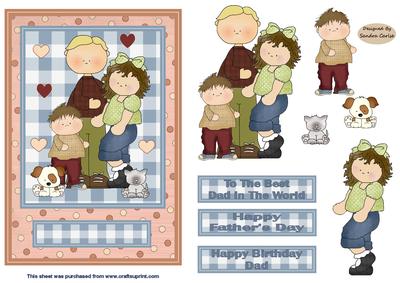 Birthday/Fathers Day Decoupage Topper