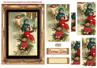 Vintage Christmas Pyramid Topper