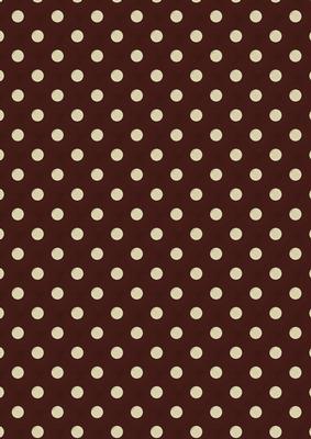 Cream Spots & Chocolate Coloured Background