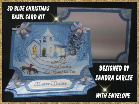 Christmas Scene Easel Card & Envelope Kit