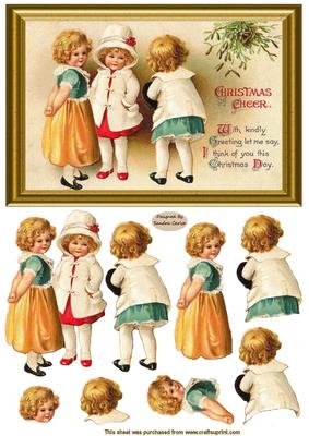 Christmas Cheer Decoupage Topper