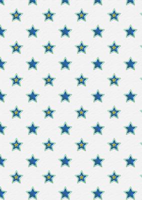 Blue Christmas Stars Backing Paper