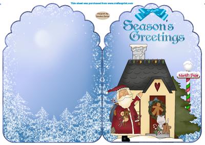 Santas Here Christmas Card