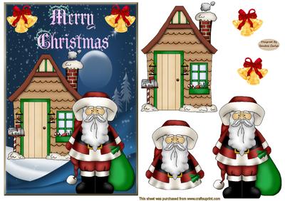 Christmas Eve is Here Decoupage Topper