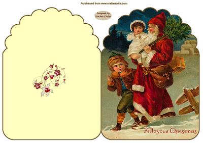 A Joyous Christmas Cut & Fold Card