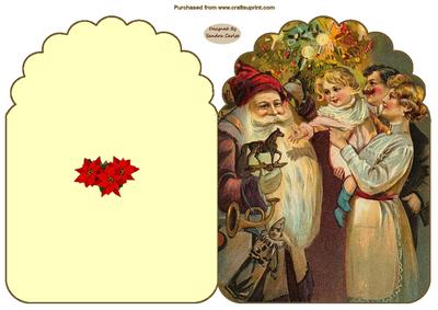 At Christmas Time Cut & Fold Card