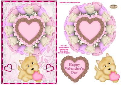 Sweet Roses Decoupage Card Front