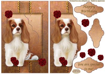 Gorgeous Dog Decoupage Topper