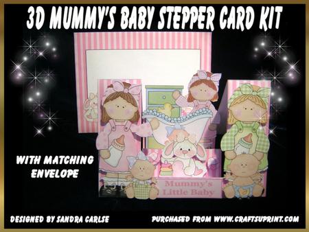 Birthday Mummys Little Angel Decoupage Stepper Card Kit