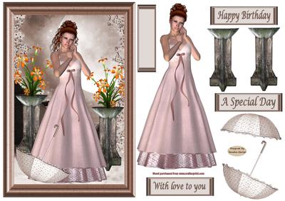 Special Day Decoupage Topper