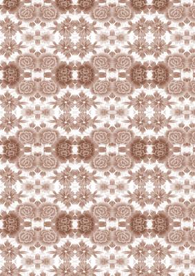 Soft Chocolate Brown Floral Backing Paper