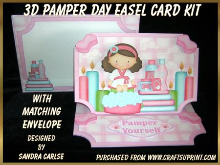 Birthday Pamper Day Birthday Easel Card Kit