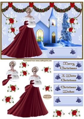 Christmas Wish Decoupage Topper