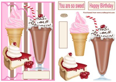 You Are So Sweet Decoupage Topper