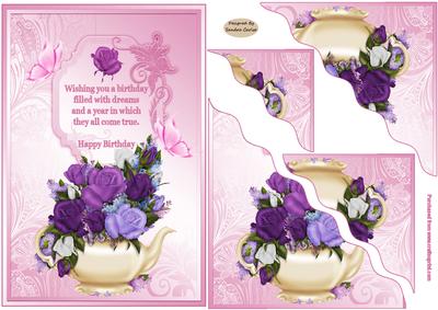 Pretty Flowers Scalloped Edge Topper