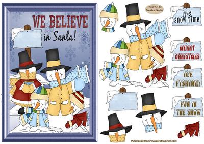 We Believe in Santa Card Front
