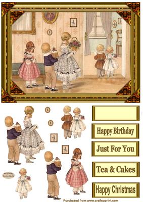 Just for You Decoupage Card Front