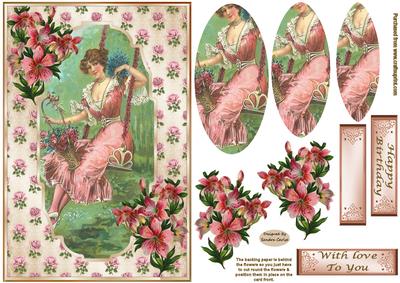 A Summers Day Pyramid Card Front