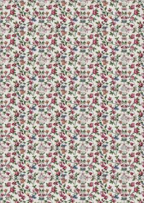 Vintage Flowers Backing Paper 1