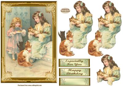 You Are So Cute Decoupage Card Front