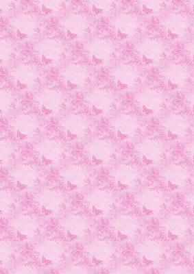 Pink Butterflies Backing Paper