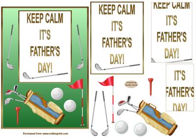 Keep Calm Its Fathers Day Card Front