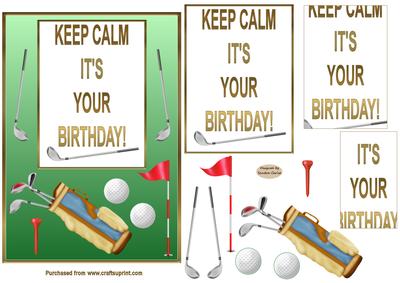 Keep Calm Its You Birthday Card Front