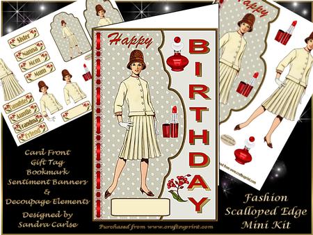A Lady of Fashion Scalloped Edge Mini Kit