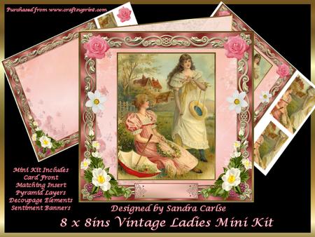 Vintage 8 x 8ins Ladies Mini Kit