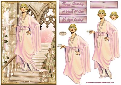 Touch of Class Ladies Decoupage Topper