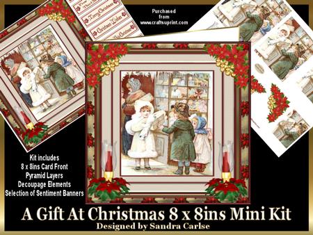 A Gift at Christmas 8 x 8ins Mini Kit