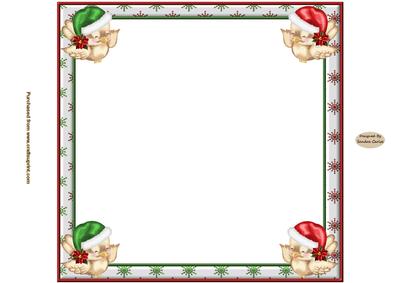 Cosy Christmas Owls 8 x 8ins Insert 1