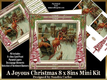 A Joyous Christmas 8 x 8ins Mini Kit