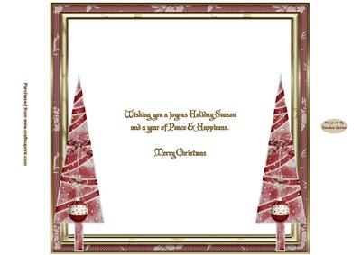 A Joyous Christmas 8 x 8ins Insert 2