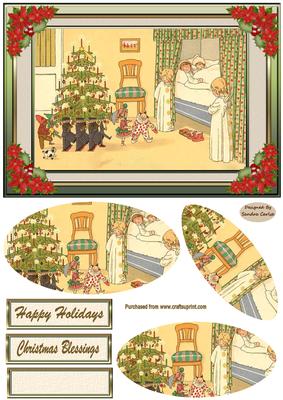 Christmas Eve Vintage Topper 1
