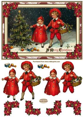 Oh Christmas Tree Decoupage Topper