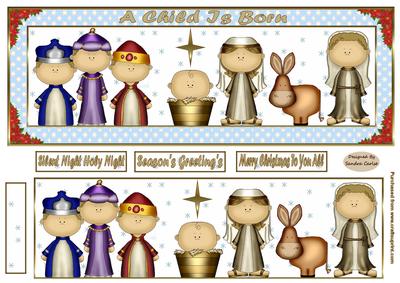 A Child is Born Large Dl Card Front