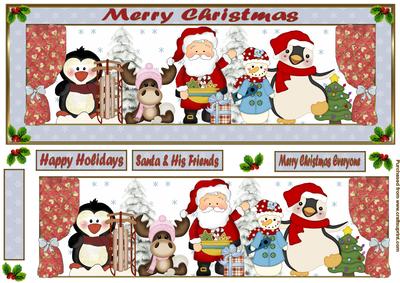 Having Fun at Christmas Large Dl Card Front