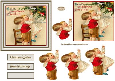 A Hearty Christmas 5'' Square Card Front
