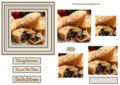 Christmas Mince Pies Topper