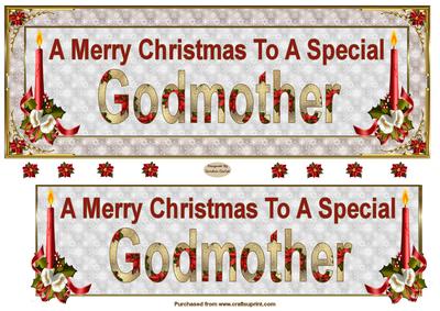 Godmother Christmas Dl Card Front