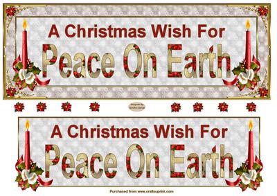 Peace on Earth Christmas Dl Card Front
