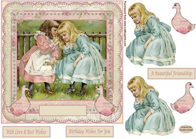 Birthday Wishes 7' Square Card Front