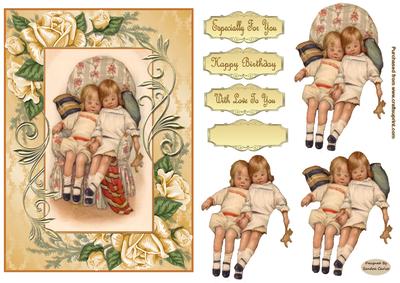 Especially for You Decoupage Card Front