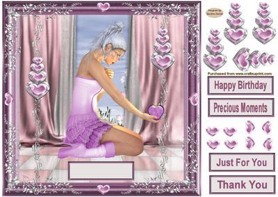 Birthday Moments Decoupage Topper