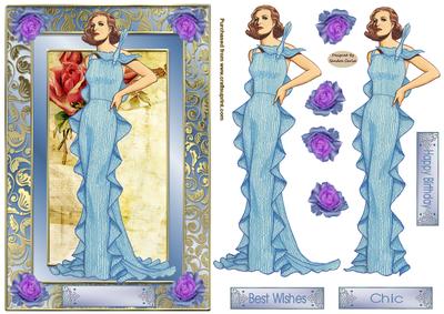 Chic Decoupage Card Front