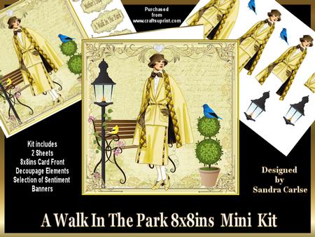 A Walk in the Park 8x8ins Mini Kit