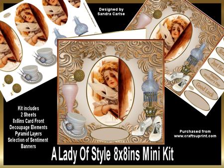 A Lady of Style 8x8ins Mini Kit