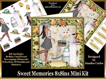 Sweet Memories Approx: 8x8ins Mini Kit