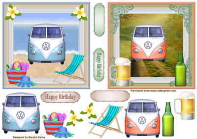 Camping Toppers 5x5ins Toppers x 2